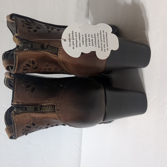 El malcreado women's brown leather western  new boots size 7  Ankle boots - Picture 5 of 14